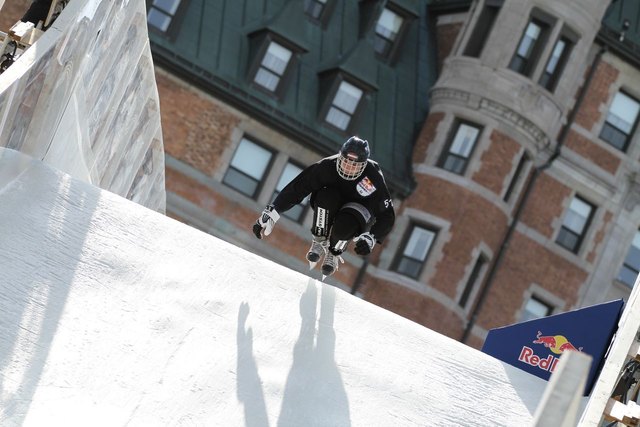 Marco und Luca Dallago, beide stammen aus dem Nachwuchs der Graz 99ers, feiern mittlerweile Erfolge beim „Red Bull Crashed Ice“, der offiziellen Weltmeisterschaft im Ice Cross Downhill. | Foto: Orthacker