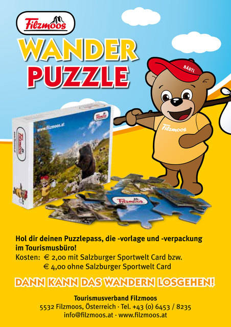 Das neue Wander-Puzzle macht den kleinen Beine.