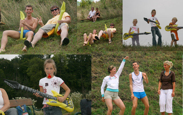 Zu einer tollen Sommerparty gehören gute Freunde, beste Stimmung und die Bereitschaft bei jedem Blödsinn dabeizusein. ;)