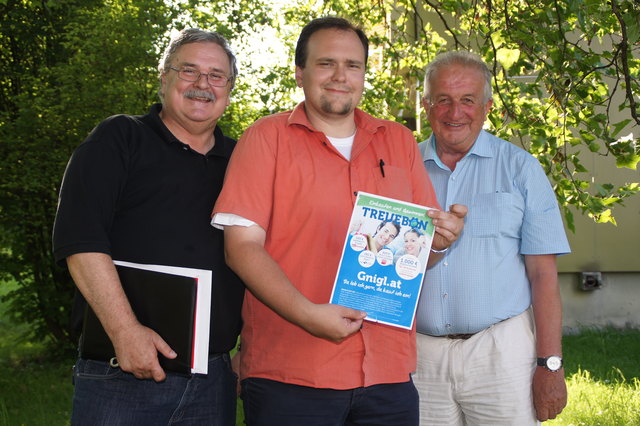 Freuen sich schon auf die Verlosung am 7. Juli um 14.00 Uhr: Gerhard Sulzer, Martin Zehentner und Albert Preims vom Stadtteilverein.