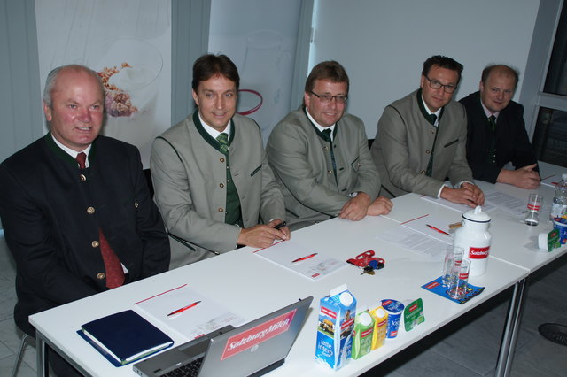 Präsentierten die neue Marke: Obmann Christian Hallinger, GF Christian Leeb, Beiratsvorsitzender Robert Leitner, GF Andreas Gasteiger, Obmann Franz Zehentner.