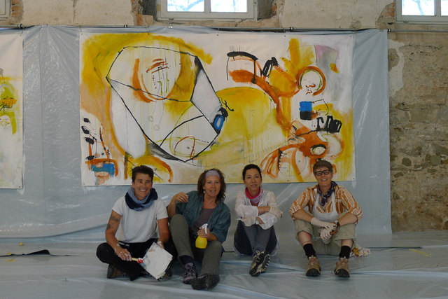 Heidi Zednik, Anette Friedel, Sylvia Vorwagner, Donna E. Price (links nach rechts)