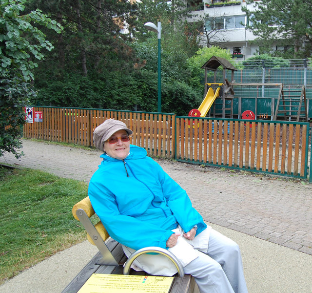 Christine lässt sich sogar bei schlechtem Wetter den Aktiv-Park nicht entgehen.
