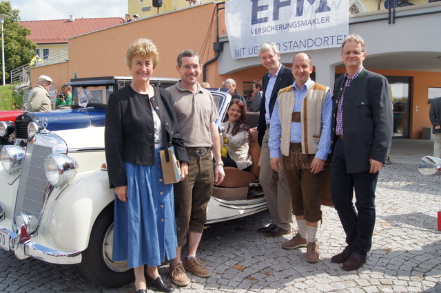 v.l.n.r.: Erna Finzinger, Vizebürgermeister Harald Grubmair, Bettina Rittberger, Landesrat Michael Strugl, Peter Weissenböck und LAbg. Jürger Höckner
