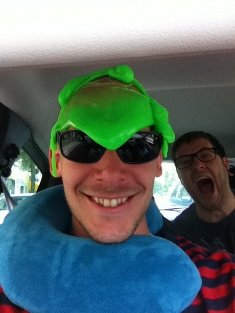 Autoparty auf dem Weg zum Iron Maiden Konzert in Deutschland