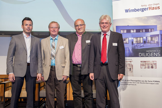 Christian Wimberger, Franz Grabmann, Bauleiter Rudolf Wagner, Markus Pichler | Foto: Wimberger