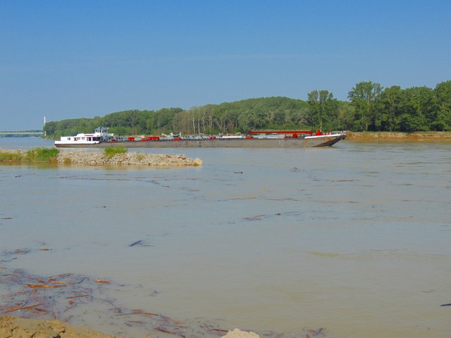 Die Donau sieht noch sehr mitgenommen vom Hochwasser aus