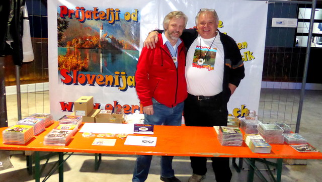 Hier gab's die aktuellen Oberkrainer CD's zu kaufen