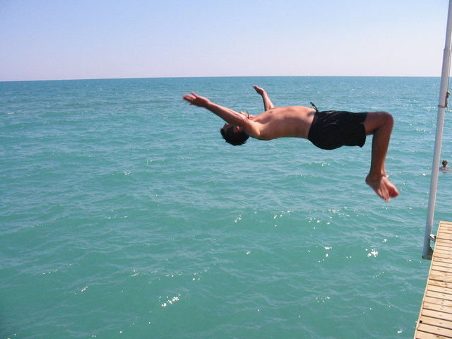 Abkühlung im Meer