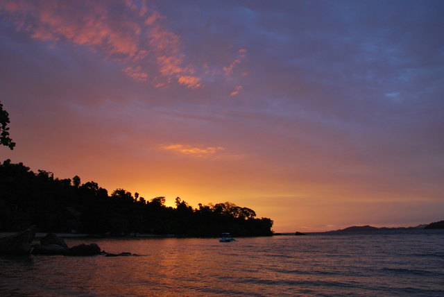 Sonnenuntergang auf Nosy Komba