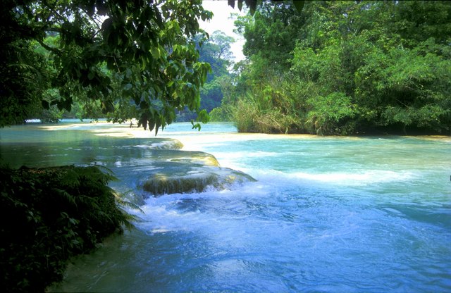 Aqua azul in Mexiko - ich bin gleich mit dem Gewand rein, so heiß war es...