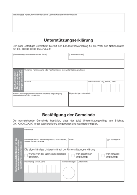 Mindestens 14 Listen sammeln Unterstützungserklärungen für die Kandidatur bei den NR-Wahlen 2013