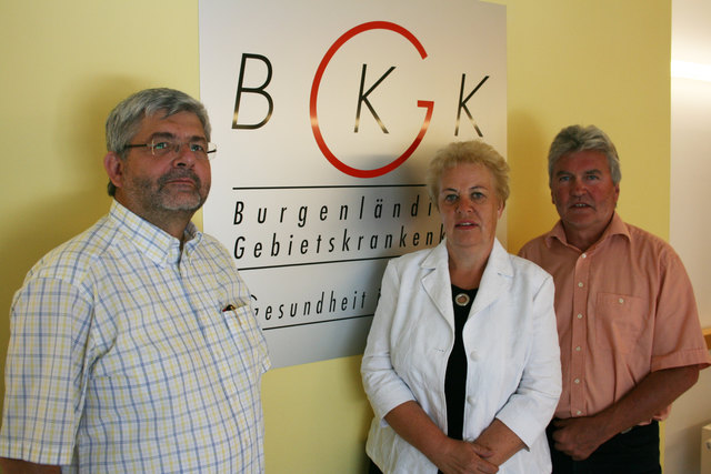 Noch Verbesserungsbedarf sehen GKK-Direktor Christian Moder, Verena Dunst und GKK-Obmann Hartwig Roth.