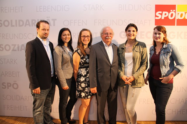 Andreas Durst, Daniela Holzinger, Fiona Kaiser, Josef Ackerl, Donjeta Krasniqi, Corinna Kovac (v.l.) | Foto: SPÖ OÖ