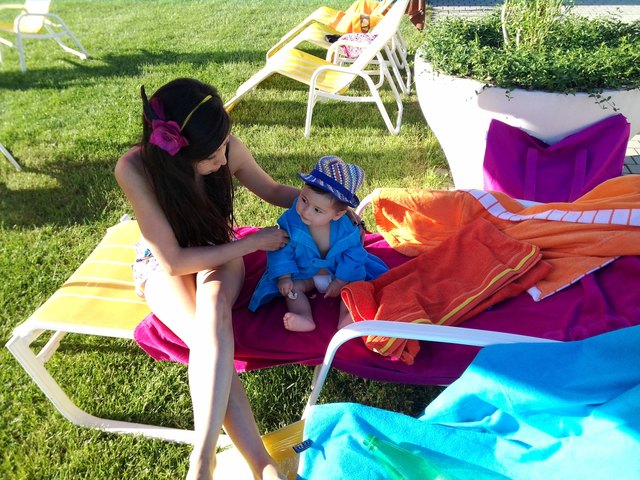 Ich geniesse mit dem Mama Sommer!!!