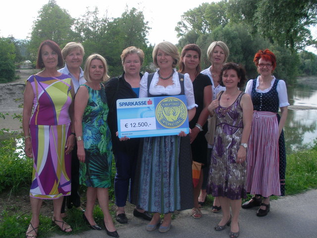 Die Damen des Soroptimist Clubs Eferding mit ihrer Präsidentin Candice Aumayr (Bildmitte mit Scheck). | Foto: Soroptimist Clubs Eferding