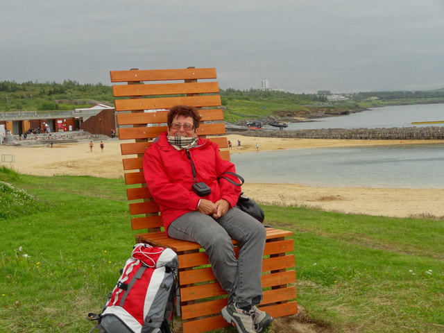 Relaxen am Sandstrand von Reykjavik am.9.7.13