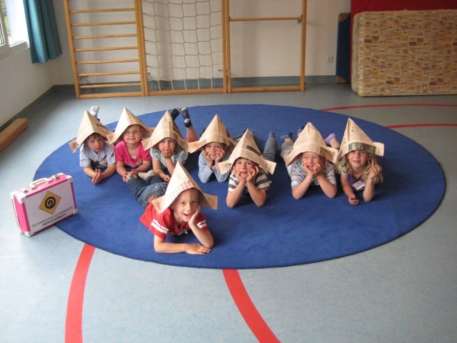 Die Kinder waren begeistert vom Besuch der Sonnenfeen.
