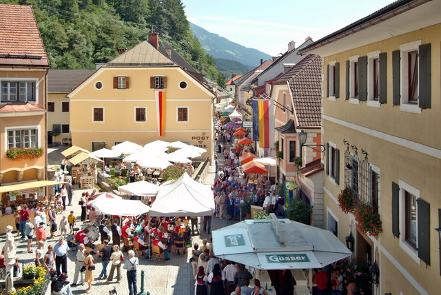 der historische Ortskern in Oberdrauburg
