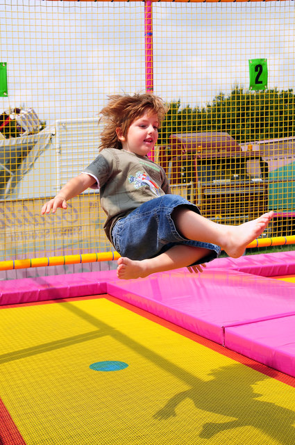 trampolinspringen macht spass