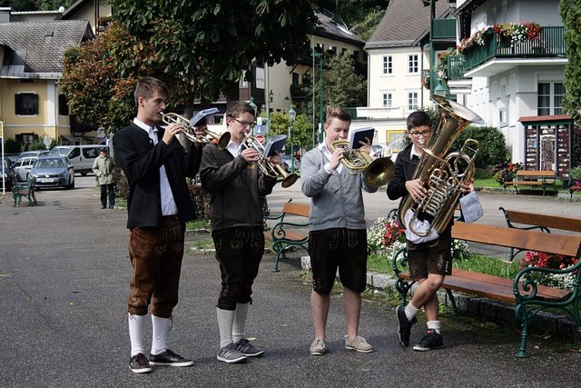 Die Blech Buam spielen bei zweiten Aichkirchner Stadlfest, am Sonntag, 4. August. | Foto: Pirvat
