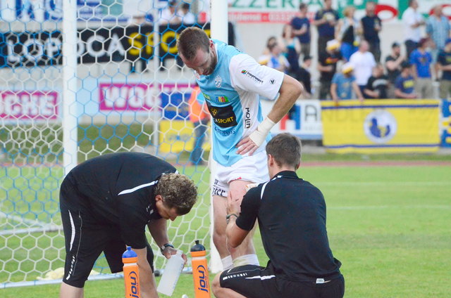 Der gegen die Vienna oft sehr hart genommene Günter Friesenbichler läuft ein. | Foto: KK
