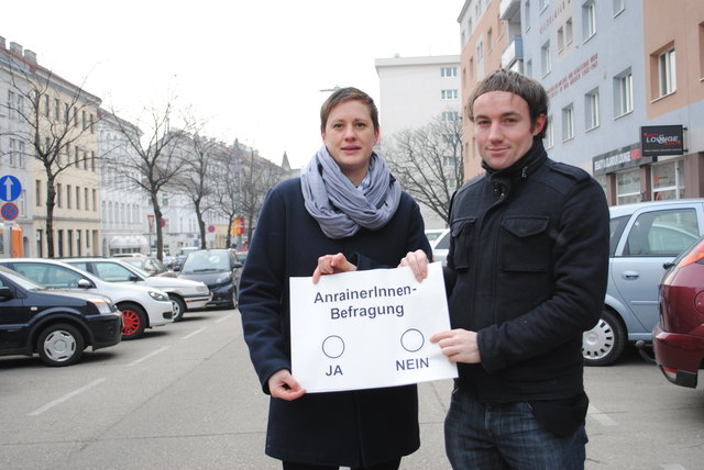 Susanne Haase (SP) und Joachim Kovacs (Grüne) setzten sich 2011 für die Anrainerbefragung ein.