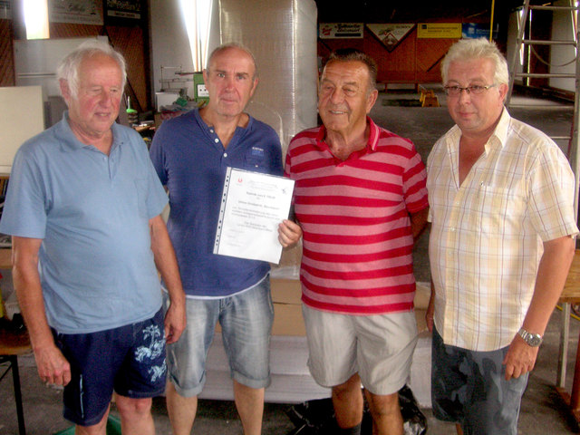 Fritz Rockenschaub (Rohrbach), Erwin Frank (Goldwörth), Siegi Neumüller (Rohrbach) und Alfred Reisenberger (Goldwörth). | Foto: Foto: privat