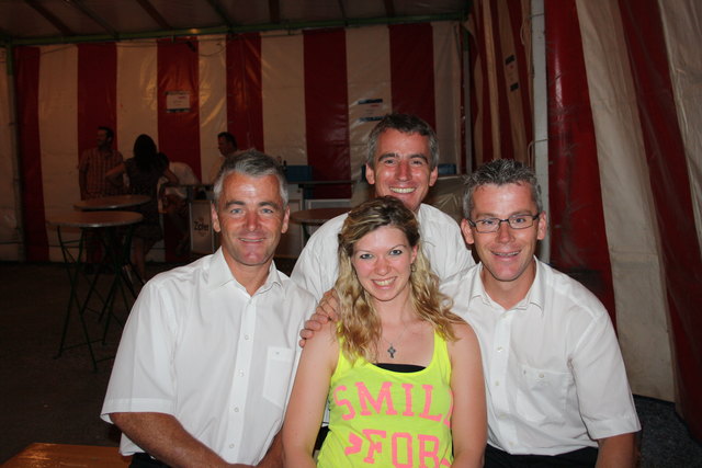 Carina und die drei Gapp-Brüder Hannes, Martin und Michael konnten sich das Fest nicht entgehen lassen.