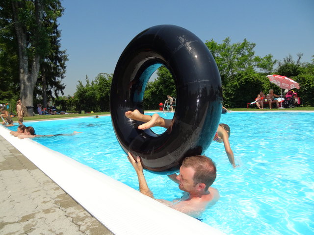 ...und rein ins kühle Nass