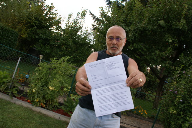 Erst durch den Brief der Landespolizeidirektion Niederösterreich entdeckte Bruno Kappel den Schwindel.