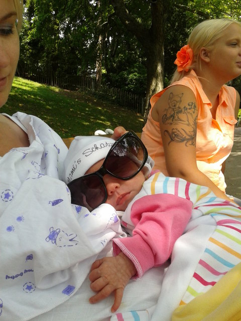 Unsre erste Sommerausflug in Türkenschanzpark (Familie Egger)