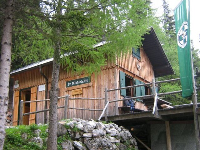 Die Ferdinand Bürkle Bergrettungshütte in der Breiten Ries