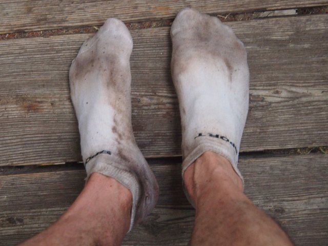 DIESE Socken und DIESE Füße gehören gewaschen - der Rest auch ;-)