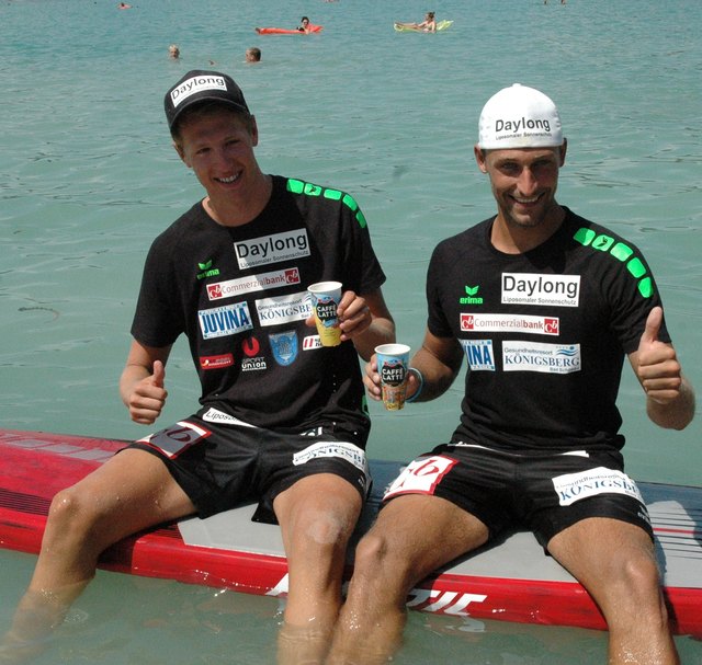DAS Sensationsteam bei der Heim-EM: Lorenz Petutschnig (li.) und Floridsdorfs Beachboy Tommy Kunert