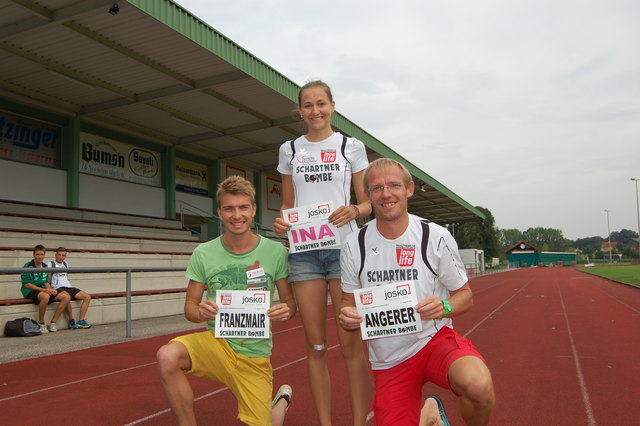 Niki Franzmair, Ina Huemer und Meeting-Organisator Klaus Angerer.