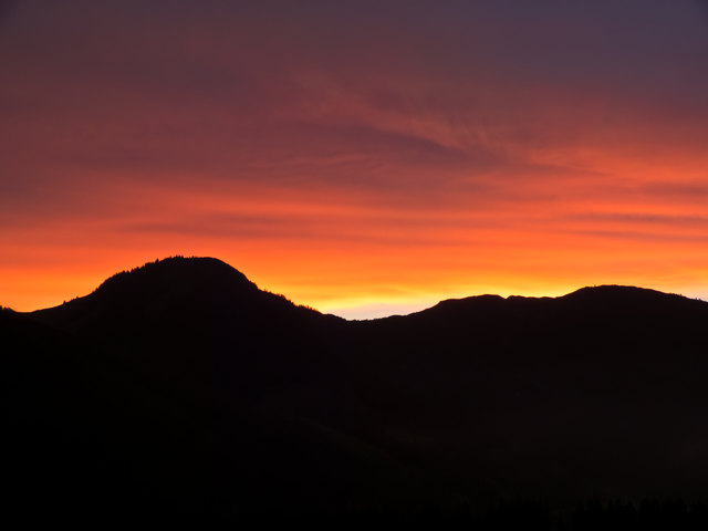 Sonnenuntergang in St. Ulrich am Pillersee