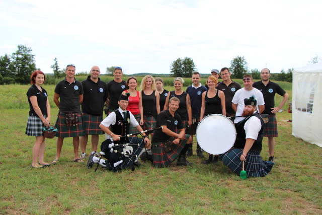 Der Gastgeberverein "Dufftown Rangers & Kilt Cats" bei den 5. Highland Games in Söchau.