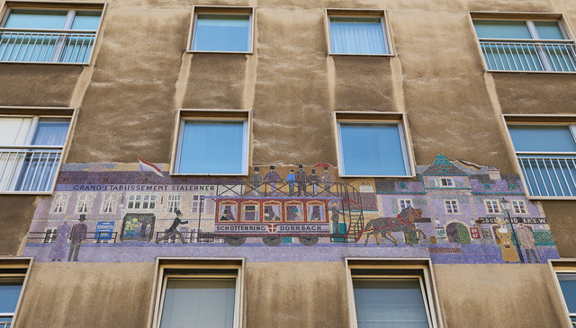 Hausfassade in der Hernalser Hauptstraße
