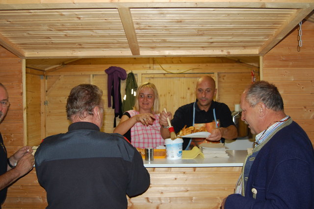 Immer sehr beliebt: die Langos-Hütte