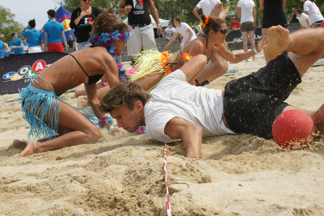 Action und Spaß stehen bei der jungen Sportart Dodgeball im Vordergrund. | Foto: flake