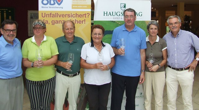 Arnold Sekyra, Eveline Ölzant, Otto und Christine Neubauer, Helmut Schalko, Michaela Egger und Herbert Millner von der ÖBV
