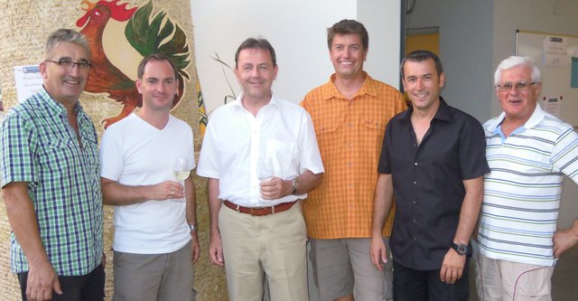 Rudolf Unger, Bürgermeister DI (FH) Markus Landauer, Bundesminister DI Niki Berlakovich, Markus Gullner, Peter Zolles und Martin Waranitsch