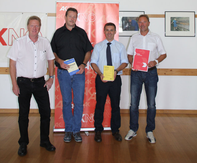 Robert Schuster (Amstetten), Günter Röhrl (Melk), Karl Heigel und Helmut Wieser (Scheibbs).