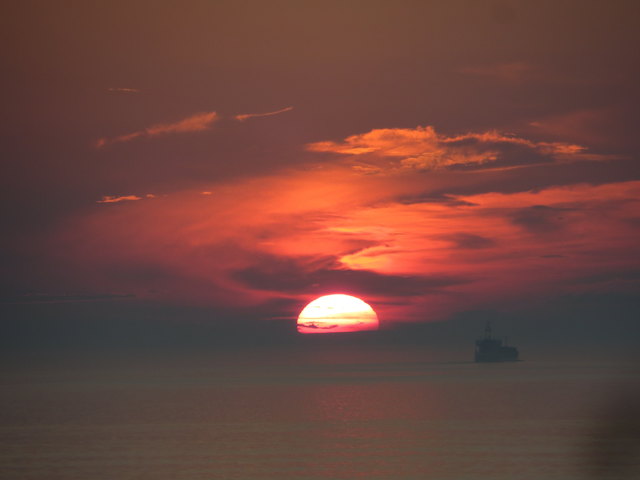 Sonnenuntergang auf der Fähre von Stockholm nach Helsinki