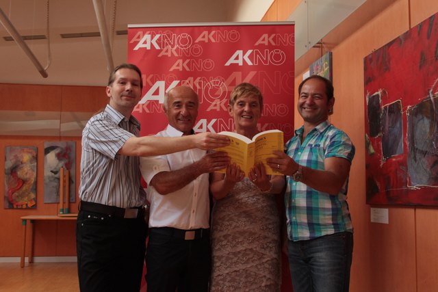 Christian Kollmann, AKNÖ-Rechtschutzbüro sowie Bezirksstellenleiter Josef Auer (Hollabrunn), Renate Knott (Mistelbach) und Alfred Jordan (Korneuburg).