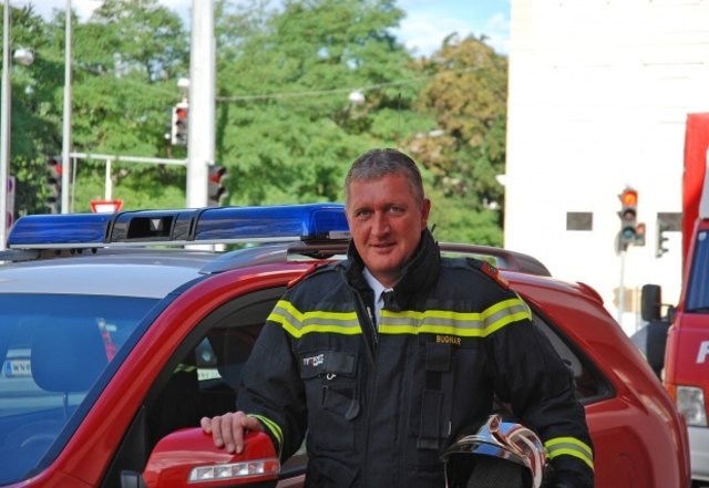 Feuerwehrchef Josef Bugnar