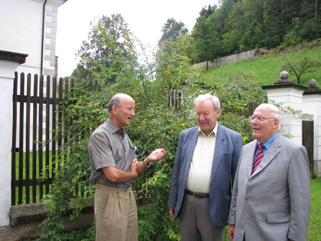 Anton Grabner-Heider (links) diskutiert am 6. und 7. September im Stift Rein über China und Europa.