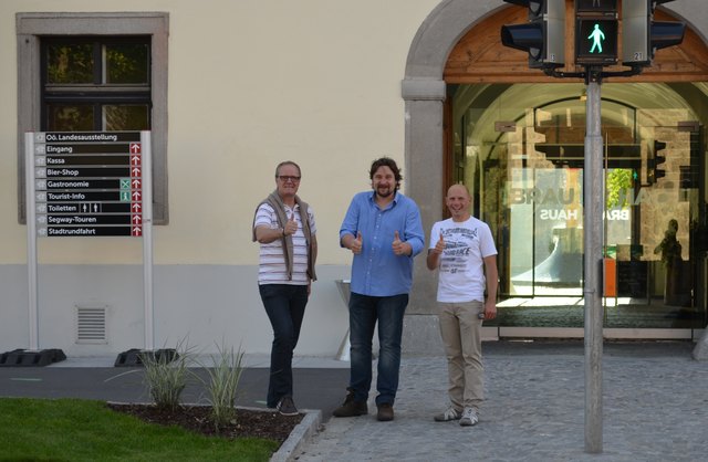 Freuen sich auf viele Teilnehmer (von links): Stadtrat Christian Gratzl, Vizebürgermeister Wolfgang Affenzeller und Stadtrat Reinhard Atteneder.