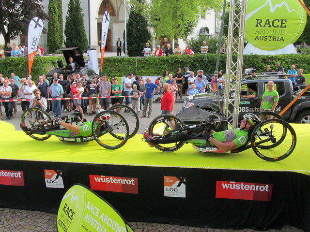 2-er Team Ultrahandbike: Die beiden Steirer Thomas Frühwirth und Manfred Putz.